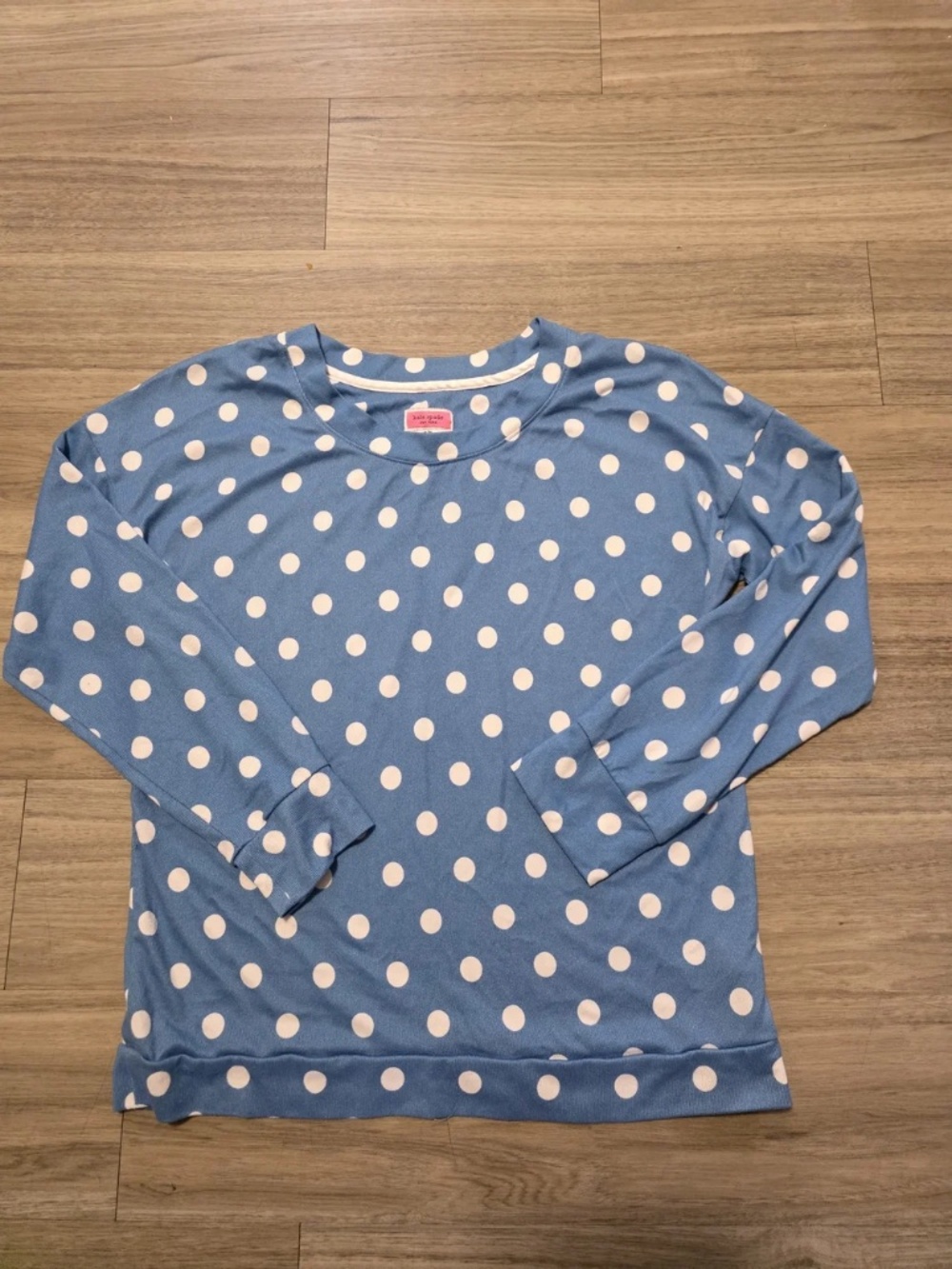 Blue Polka Dot Long Sleeve by Kate Spade